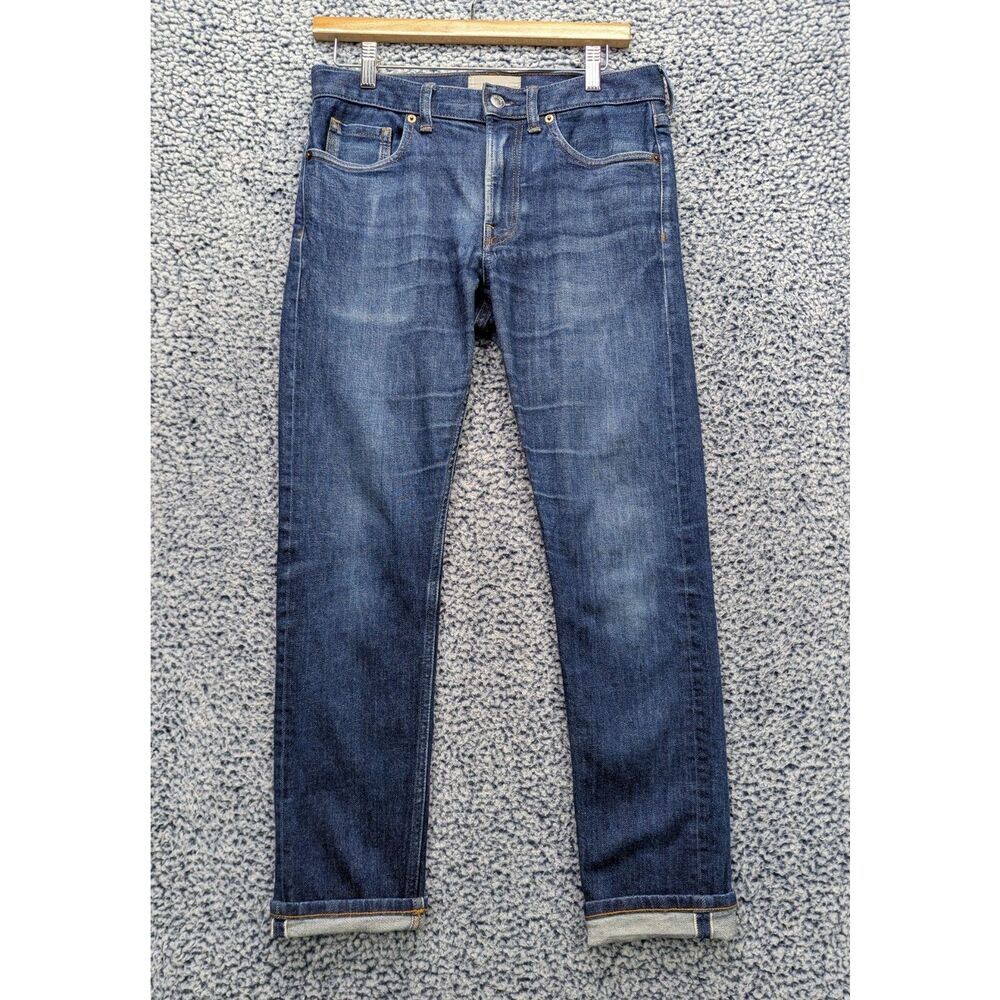 Everlane Men’s Straight Jeans in Washed Dark Blue